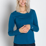 Pamela Heavy Tee | Women's Long Sleeve Crew Neck