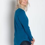 Pamela Heavy Tee | Women's Long Sleeve Crew Neck