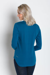 Pamela Heavy Tee | Women's Long Sleeve Crew Neck
