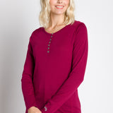 Virginia | Women's Crew Neck Henley