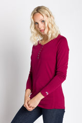 Virginia | Women's Crew Neck Henley