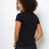 Vanessa Unbranded | Women's Anti-Stain Logo-less Deep V-neck T-Shirt