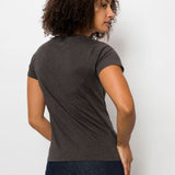 Vanessa Unbranded | Women's Anti-Stain Logo-less Deep V-neck T-Shirt