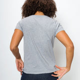 Vanessa Unbranded | Women's Anti-Stain Logo-less Deep V-neck T-Shirt