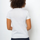 Vanessa Unbranded | Women's Anti-Stain Logo-less Deep V-neck T-Shirt