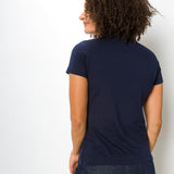 Vanessa Heavy Tee | Women's Anti-Stain Deep V-Neck T-Shirt