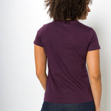 Vanessa Heavy Tee | Women's Anti-Stain Deep V-Neck T-Shirt