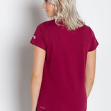 Vanessa Heavy Tee | Women's Anti-Stain Deep V-Neck T-Shirt