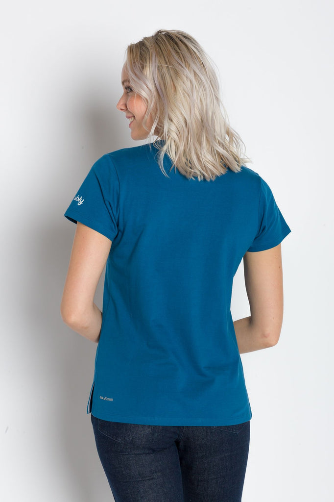 Vanessa Heavy Tee | Women's Anti-Stain Deep V-Neck T-Shirt