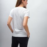 Scarlett | Women's Anti-Stain Linen Cotton Blend V-Neck T-Shirt