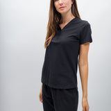 Natalie | Women's Anti-Stain Linen Cotton Blend Henley Top