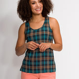 Meghan | Women's Stain Resistant Long Gauze Tank Top