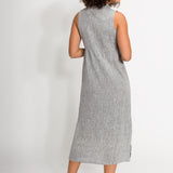 Melania | Women's Stain Resistant Linen Sleeveless Dress