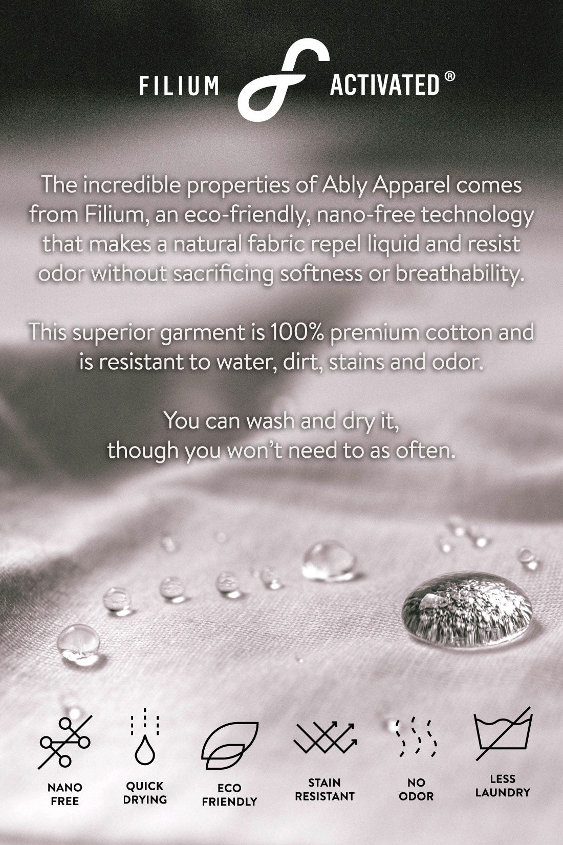 Hannah - Ably Apparel 100% Cotton | Repels Liquid, Odors and Stains