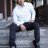 Tropic Breeze | Men's Long Sleeve Linen Shirt