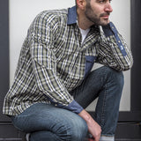 York | Men's Long Sleeve Shirt With Trim